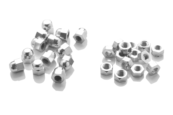 Dome Nuts – Chrome M5 thread (hold end plate on runner) (Bag of 100)